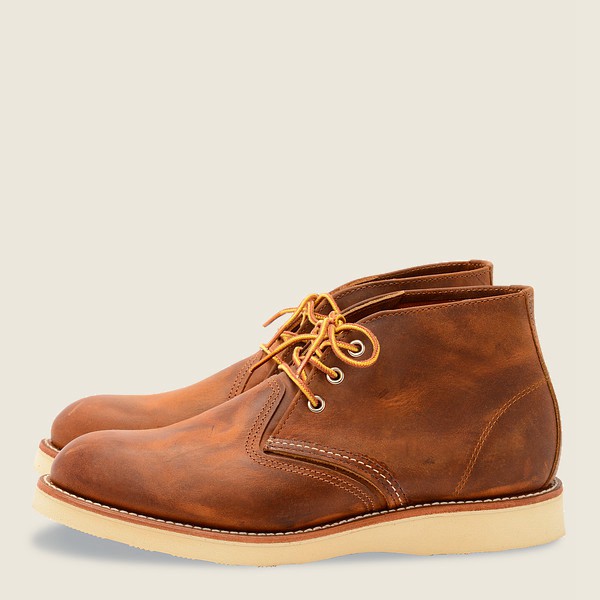 Zapatos Red Wing Heritage Hombre Marrom - Work - Chukkar Rough & Tough Cuero - 418-ZNCQXD